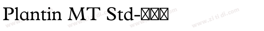 Plantin MT Std字体转换 Plantin MT Std字体转换